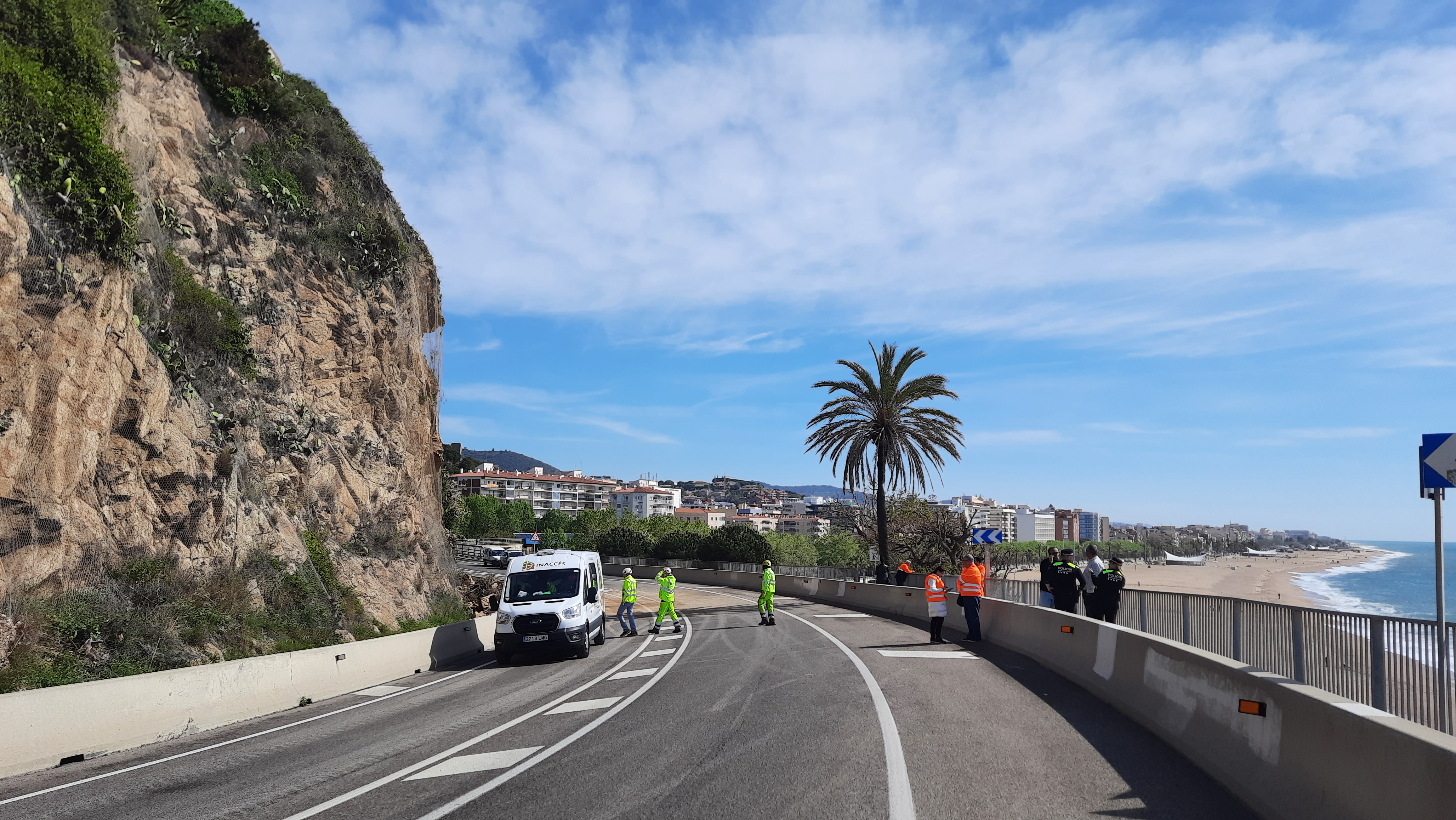 Un nou despreniment a l'N-II obliga a tallar la carretera durant tot el cap de setmana