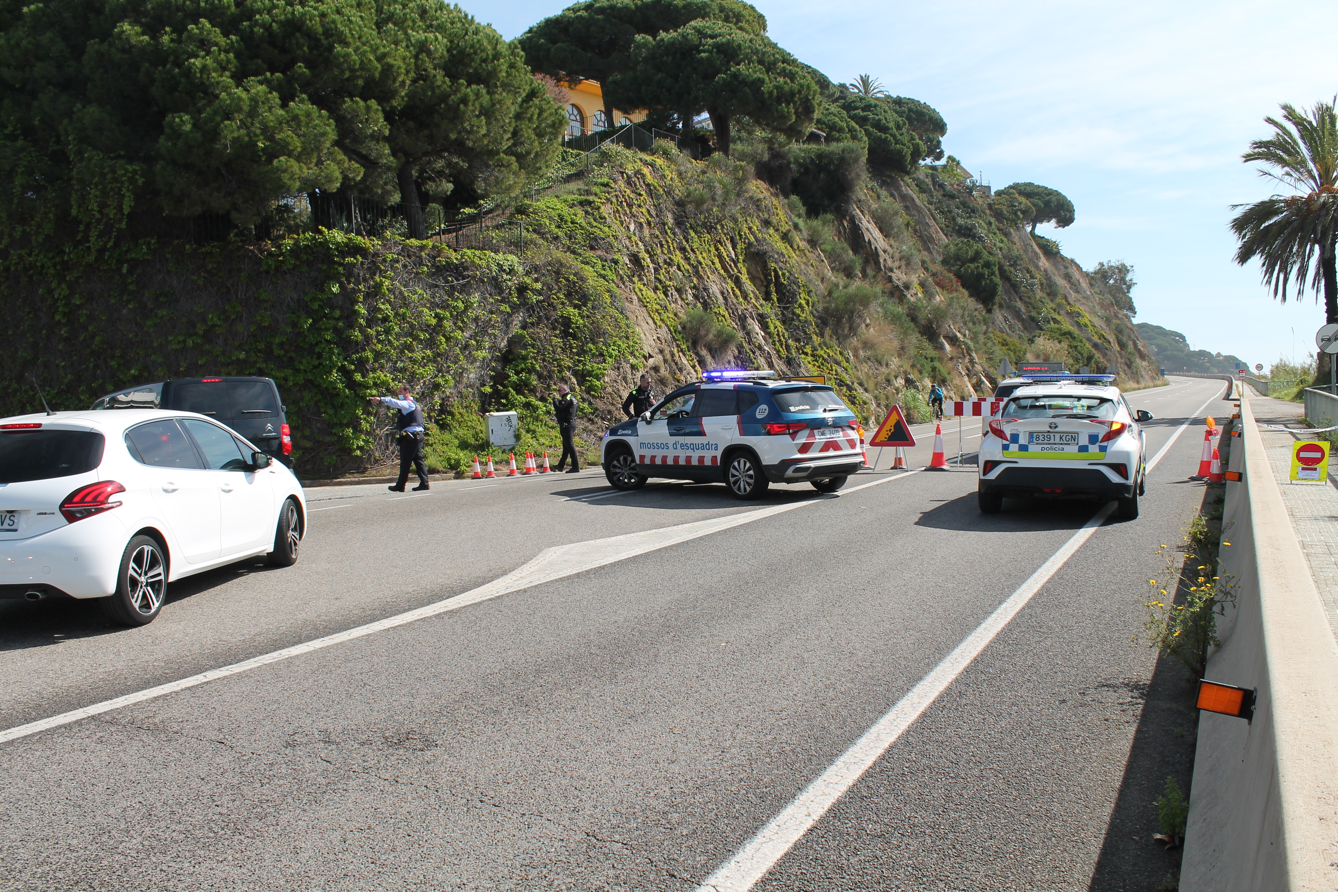 L'N-II es reobre al trànsit entre Sant Pol i Calella amb pas alternatiu de vehicles