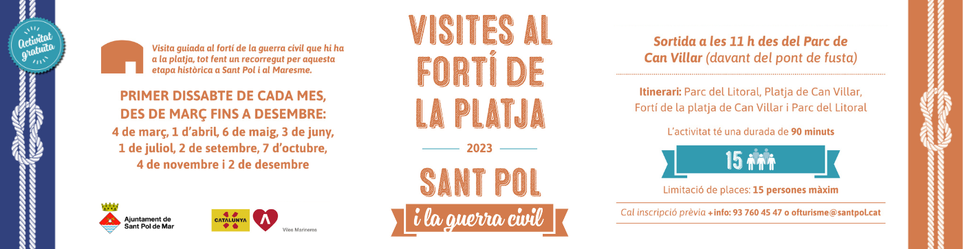 Tornen les visites guiades al fortí de la platja