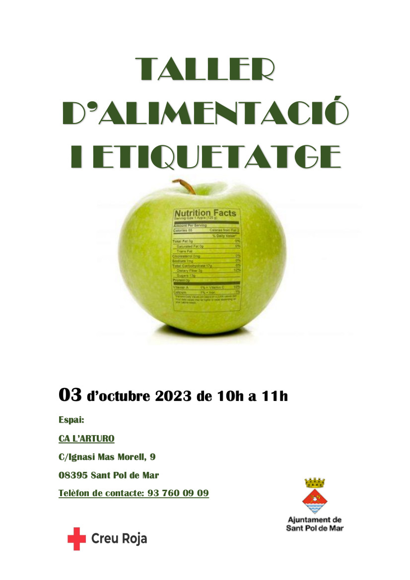 Programem dos tallers d'hàbits d'alimentació saludable