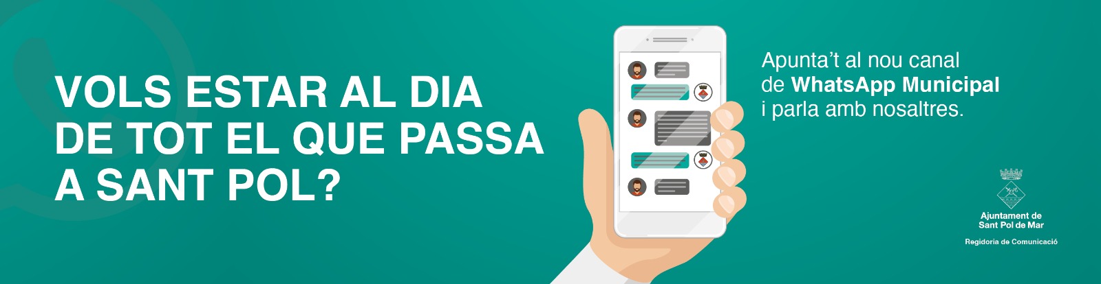 Ja us podeu donar d'alta al renovat servei de Whatsapp municipal