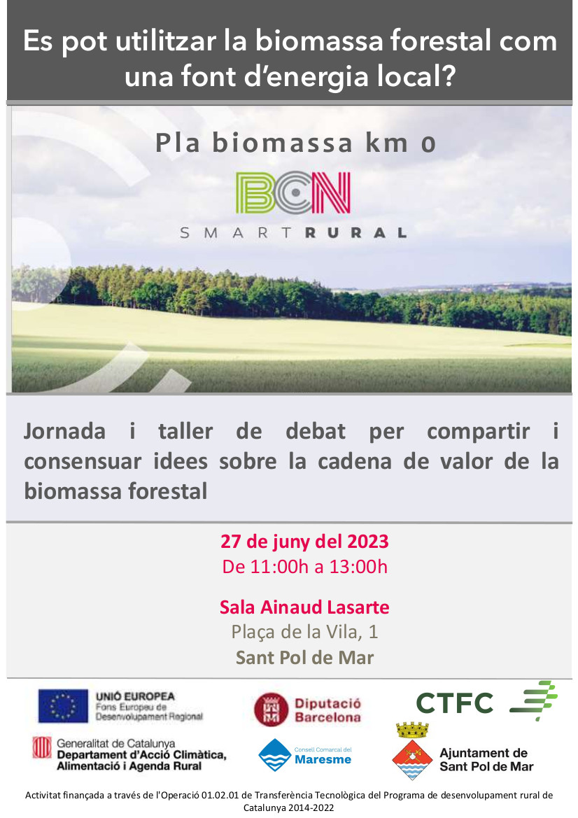 Sant Pol acull una jornada sobre la cadena de valor de la biomassa forestal