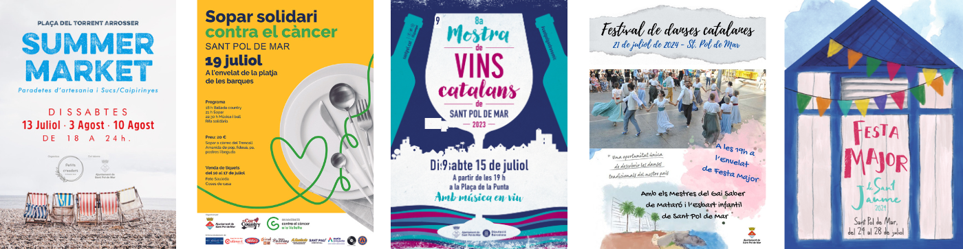Arriba molta activitat a Sant Pol de Mar... Reserva't les dates!
