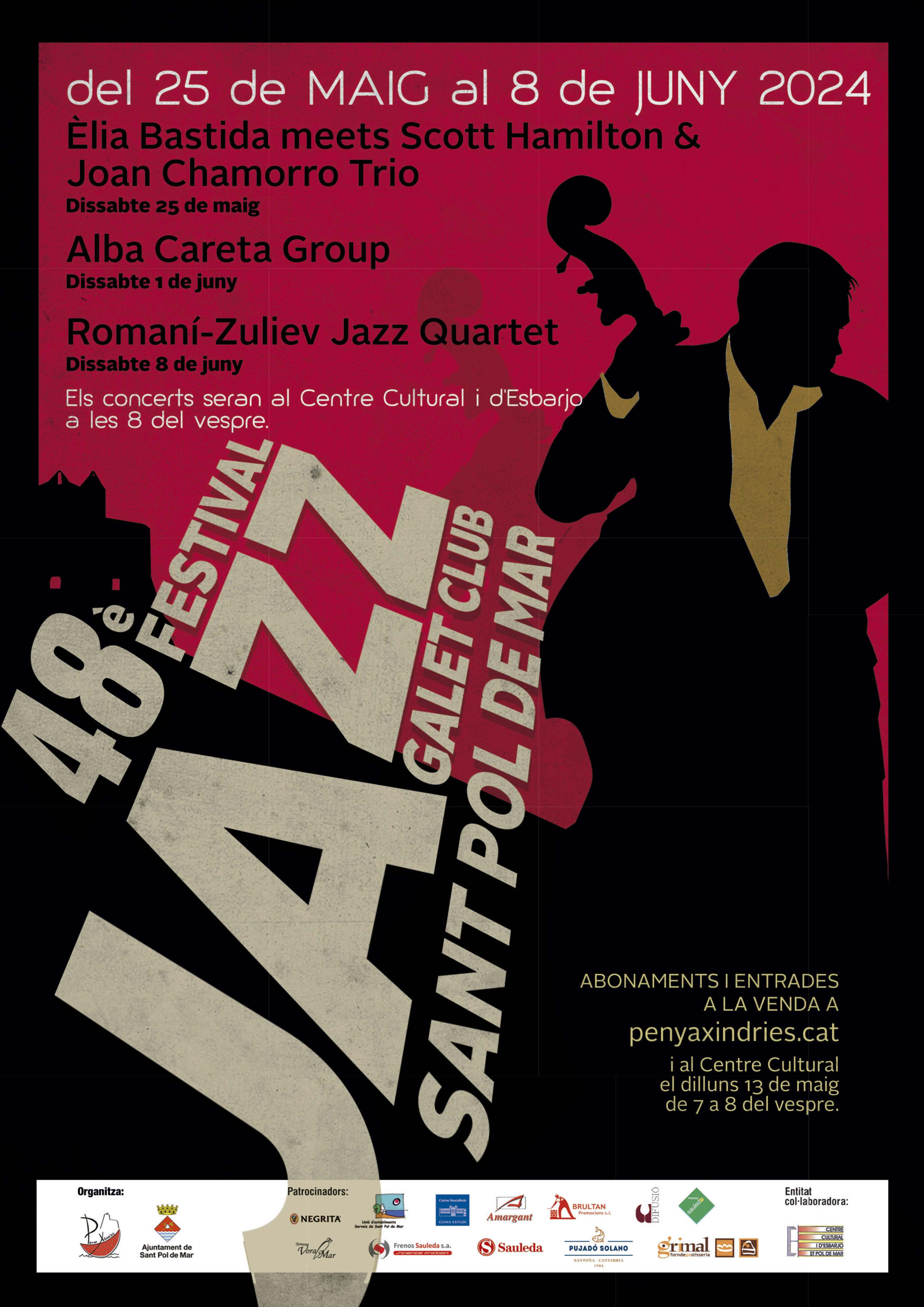 Trio d'asos per a la 48a edició del Festival Jazz Galet Club