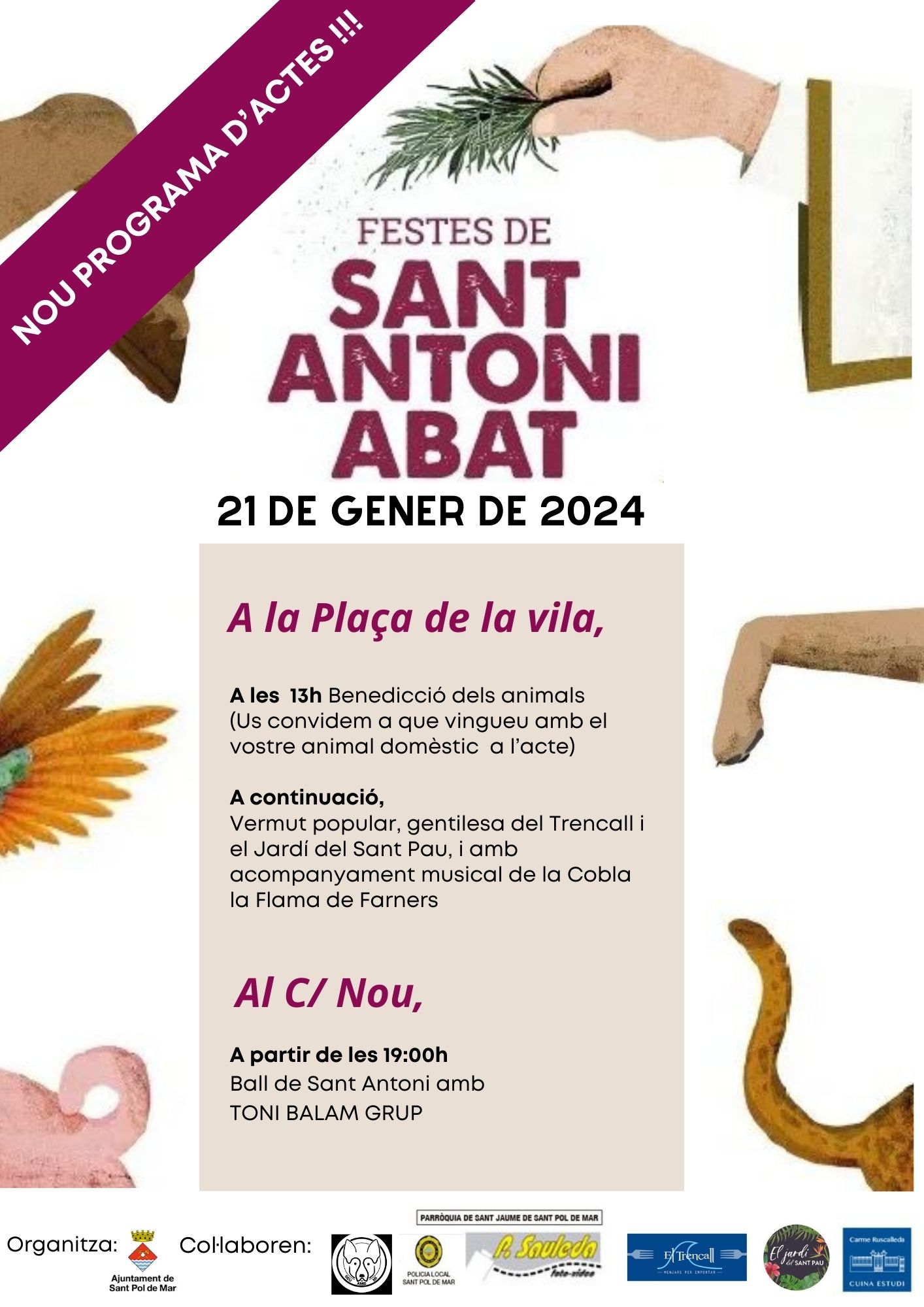 Modificació del programa de Sant Antoni Abat