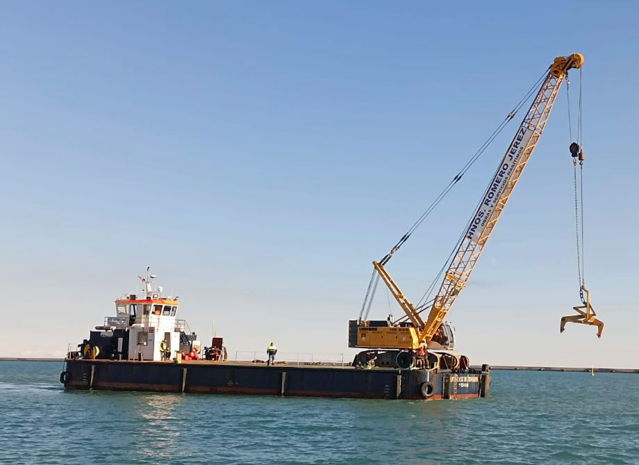 Reparació de l'espigó de la platja de les Barques