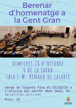 berenar gent gran