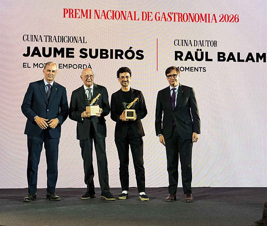 El xef santpolenc Raül Balam rep el Premi Nacional de Gastronomia d'Autor